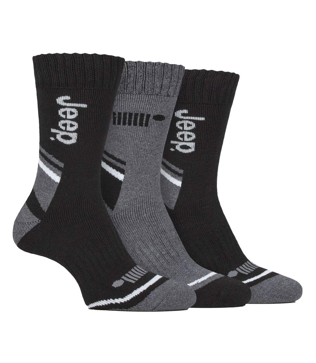 3 Pack Mens Walking Boot Socks | Performance Outdoor Socks for Hiking-1