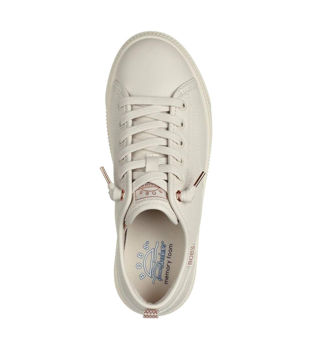 Baskets Bobs Copa Femme Blanc Cassé Skechers-3