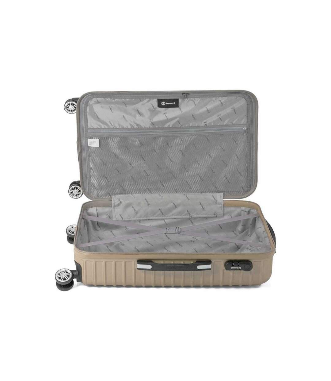 Benzi - Valise medium 66 cm Stripes - champagne - 9671-3