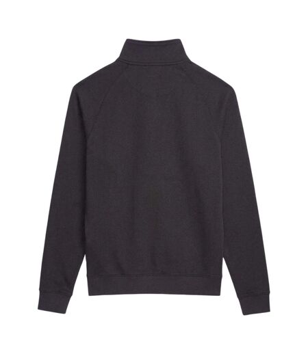 Mens Quarter Zip Sweatshirt Black Farah