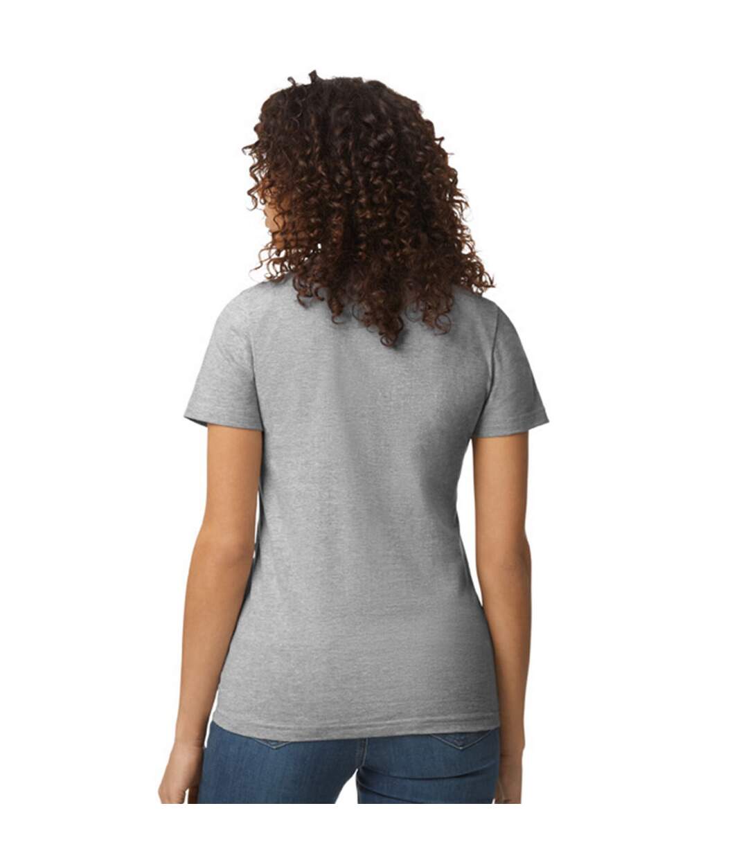 T-shirt Softstyle Femme Gris Gildan-2