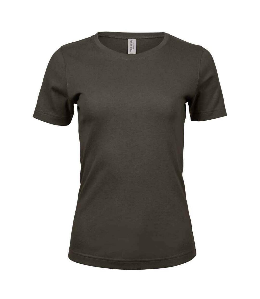 T-shirt interlock femme vert kaki foncé Tee Jays