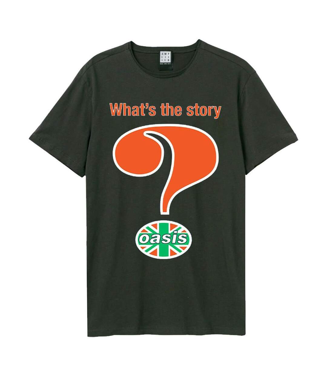 T-shirt Union Jack Question Mark Adulte Charbon Amplified-1