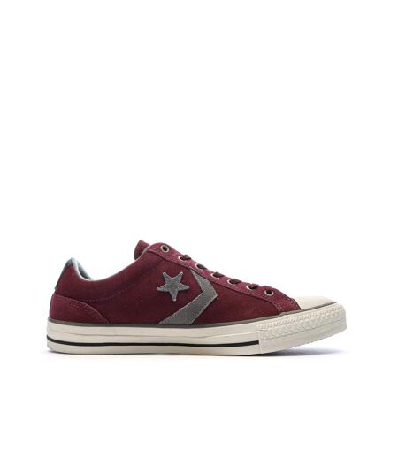 Baskets bordeaux/grises homme converse star plyr