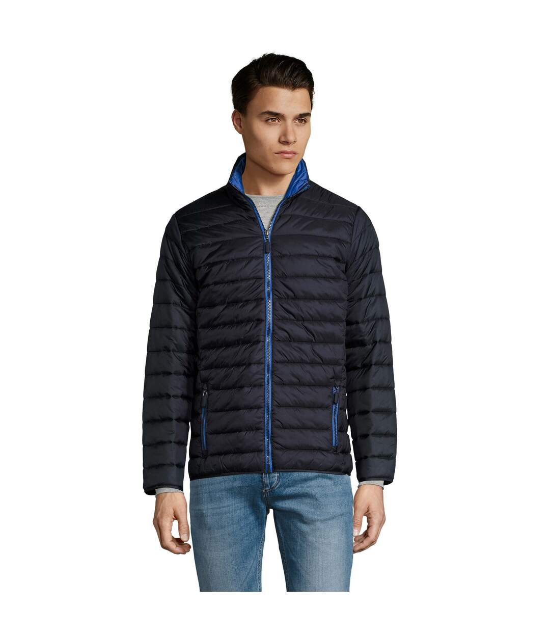 Doudoune Matelassée Ride Homme Bleu Marine SOLS-1