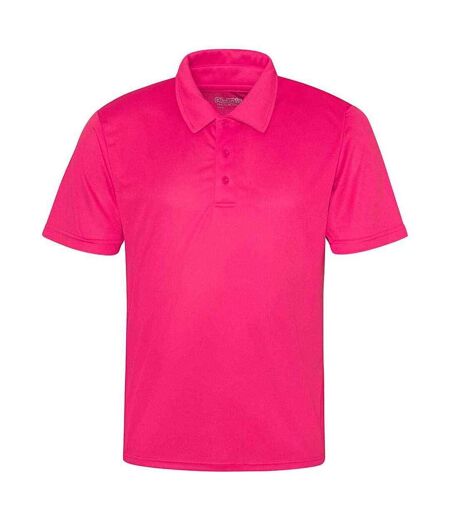 Polo homme rose vif AWDis Cool