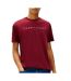 T-Shirt bordeaux homme tommy hilfiger reg linear-1