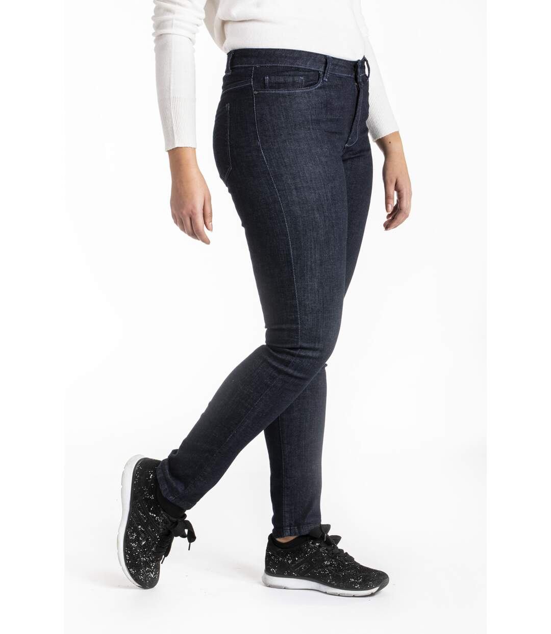 Jeans taille haute slim denim OBS6 'OBER'