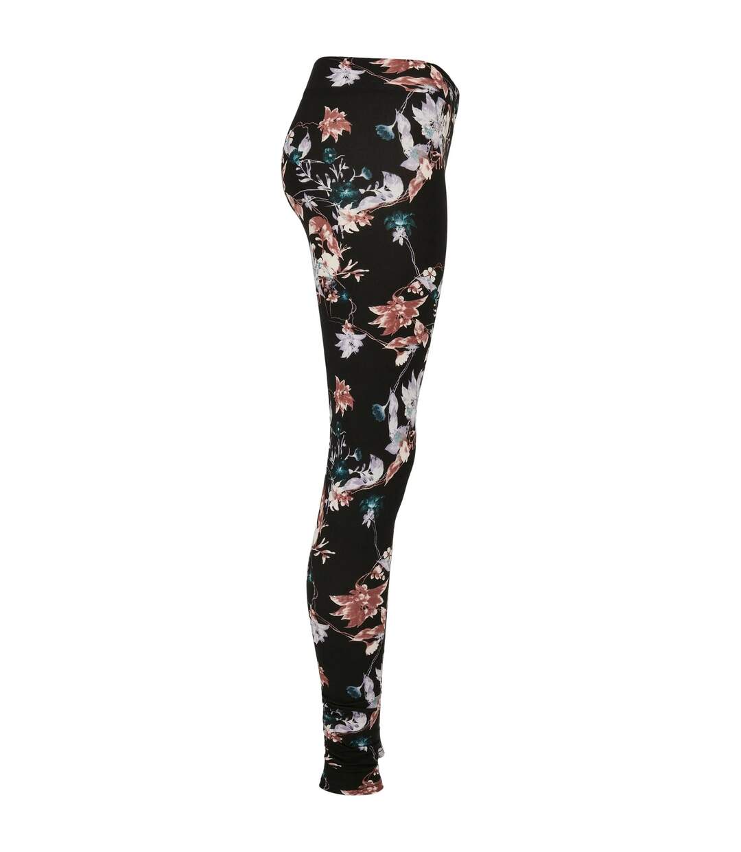 Legging Motif/style Floral Femme Noir Urban Classics-4