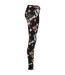 Legging Motif/style Floral Femme Noir Urban Classics-4