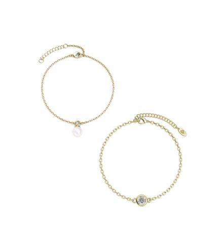 Calendrier de l'avent Coffret coeur - 14 bijoux - Doré et Cristal ou blanc