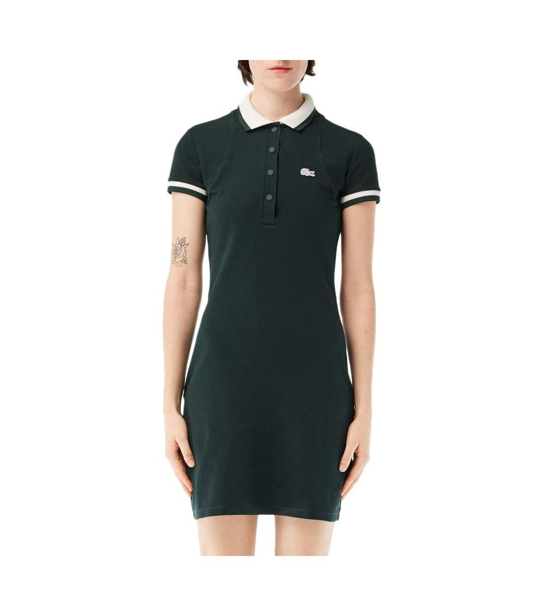 Robe verte femme lacoste ef7284-1