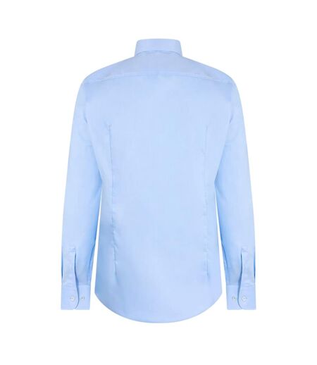 Chemise Manches Longues Homme Bleu Pastel Boss