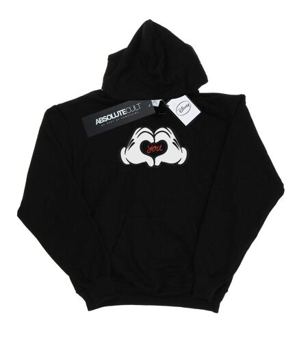 Disney Sweat à capuche Femme/Madame Mickey Mouse Loves You (Noir) - UTBI10921