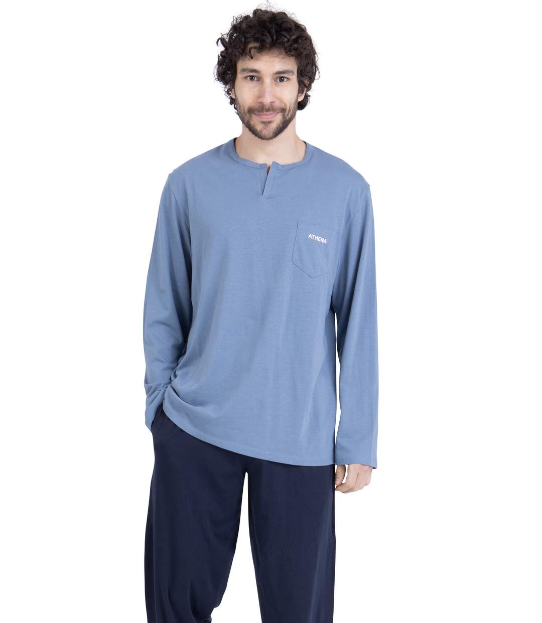 Pyjama long homme Chic Athena-1