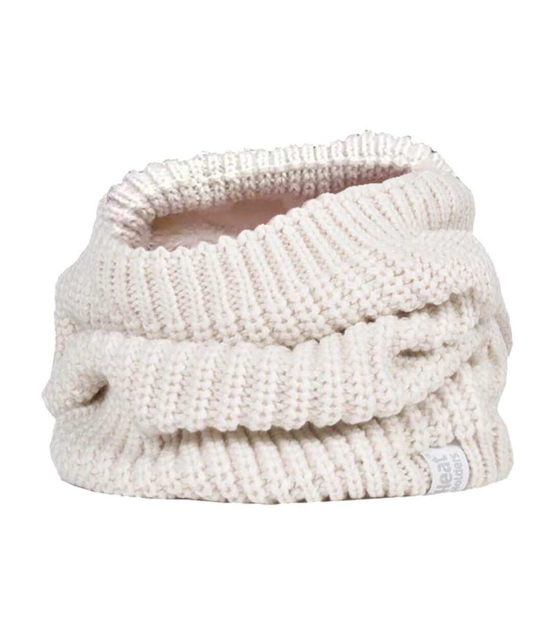 Cache-Cou Femme Épais Tricot avec Doublé Polaire-1