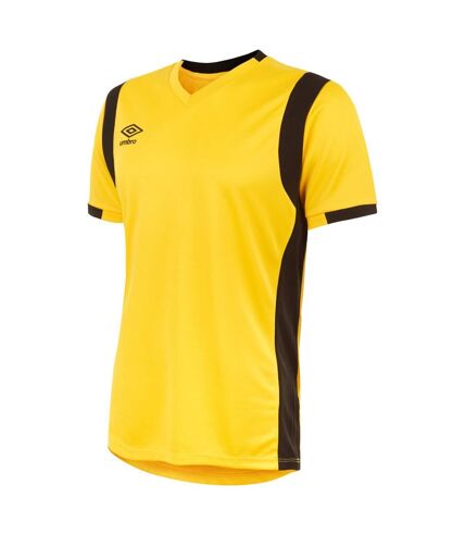 Umbro Mens Spartan Short-Sleeved Jersey (Yellow/Black) - UTUO262