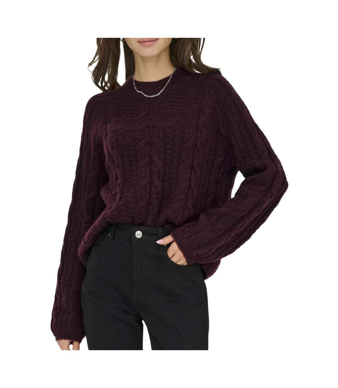 Pull prune femme jdy silja 15321106 - l-1