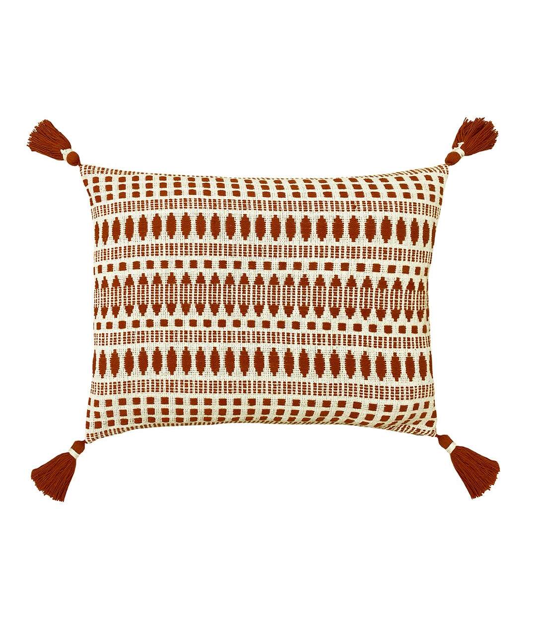 Ganado woven cushion cover one size pecan The Linen Yard