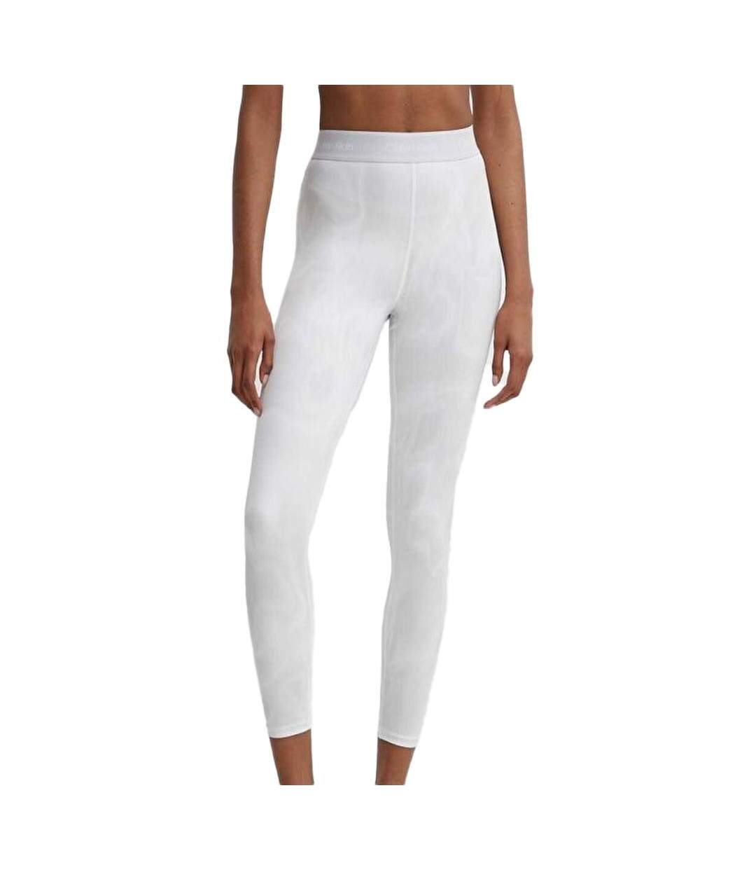 Legging blanc femme calvin klein jeans 00gws4l652-1