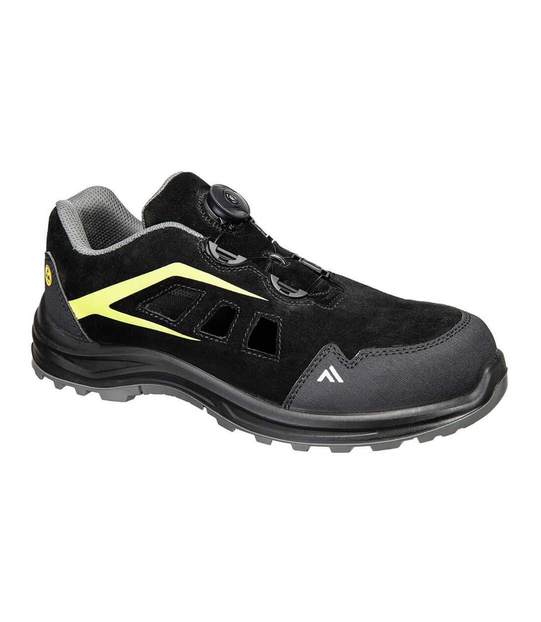 Baskets de sécurité s1 esd sr fo adulte noir / vert Portwest-1