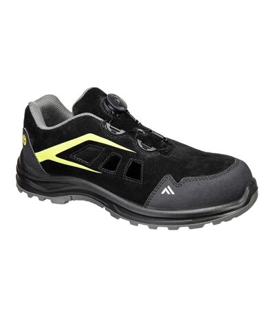 Baskets de sécurité s1 esd sr fo adulte noir / vert Portwest