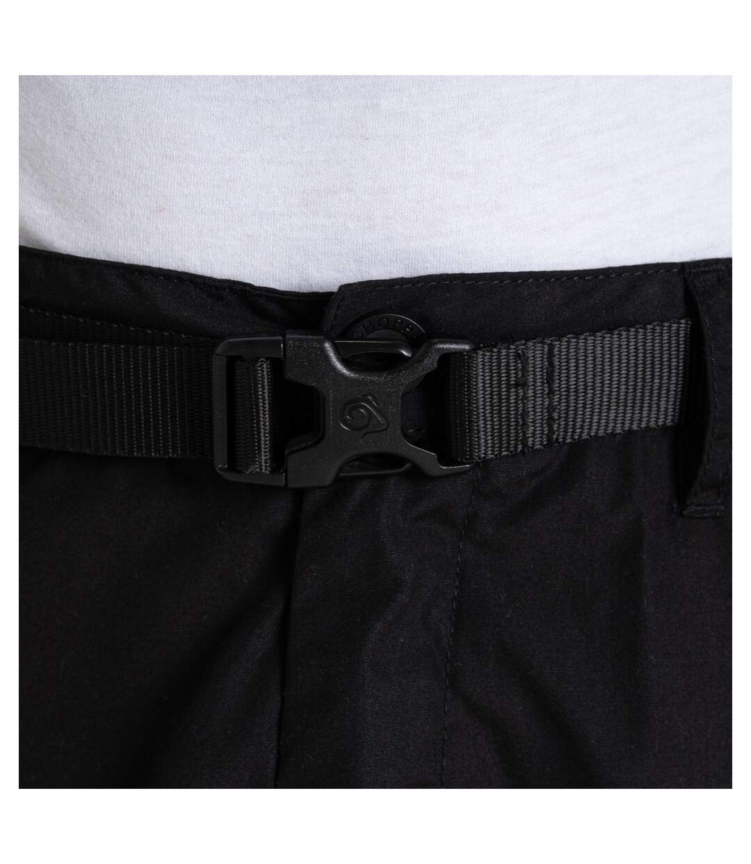 Pantalon À Taille Haute Semi-élastiquée 2-en-1 Kiwi Homme Noir Craghoppers-4