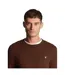 Pull Uni À Col Ras-du-cou Homme Marron Foncé Lyle & Scott-4