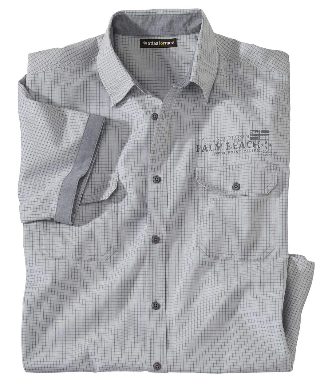 Men's Light Grey Poplin Shirt