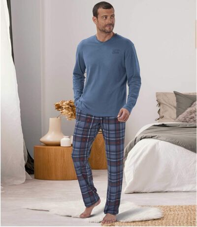 Džersejové pyžamo v škótskom štýle 
