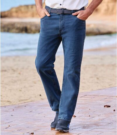 Men's Blue Regular Fit Jeans 