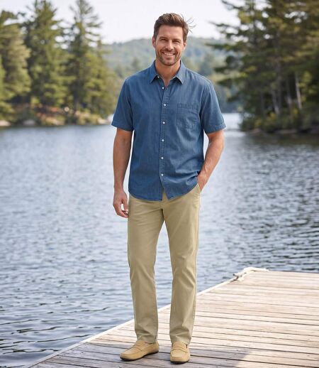 Denim overhemd Atlas
