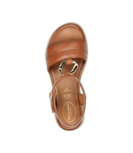 Sandales Compensé Cuir Tamaris