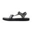 Womens/ladies Zebra Print Sandals Black White Regatta-2