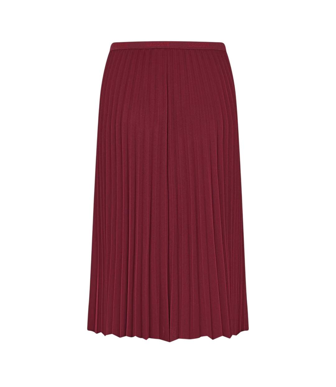 Jupe Mi-longue Motif/style Plissé Femme Bordeaux Lacoste-2