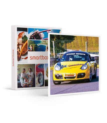 Stage pilotage enfant : 3 tours de circuit au volant d'une Porsche Cayman - SMARTBOX - Coffret Cadeau Sport & Aventure