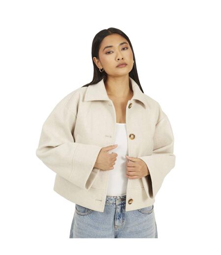 Veste Femme Beige Chiné Brave Soul