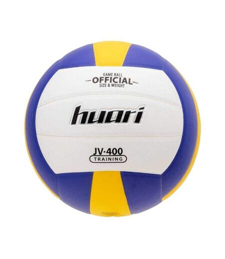 Ballon De Volley-ball Motif/style Contrasté Siles Taille 5 Blanc Bleu Jaune Huari