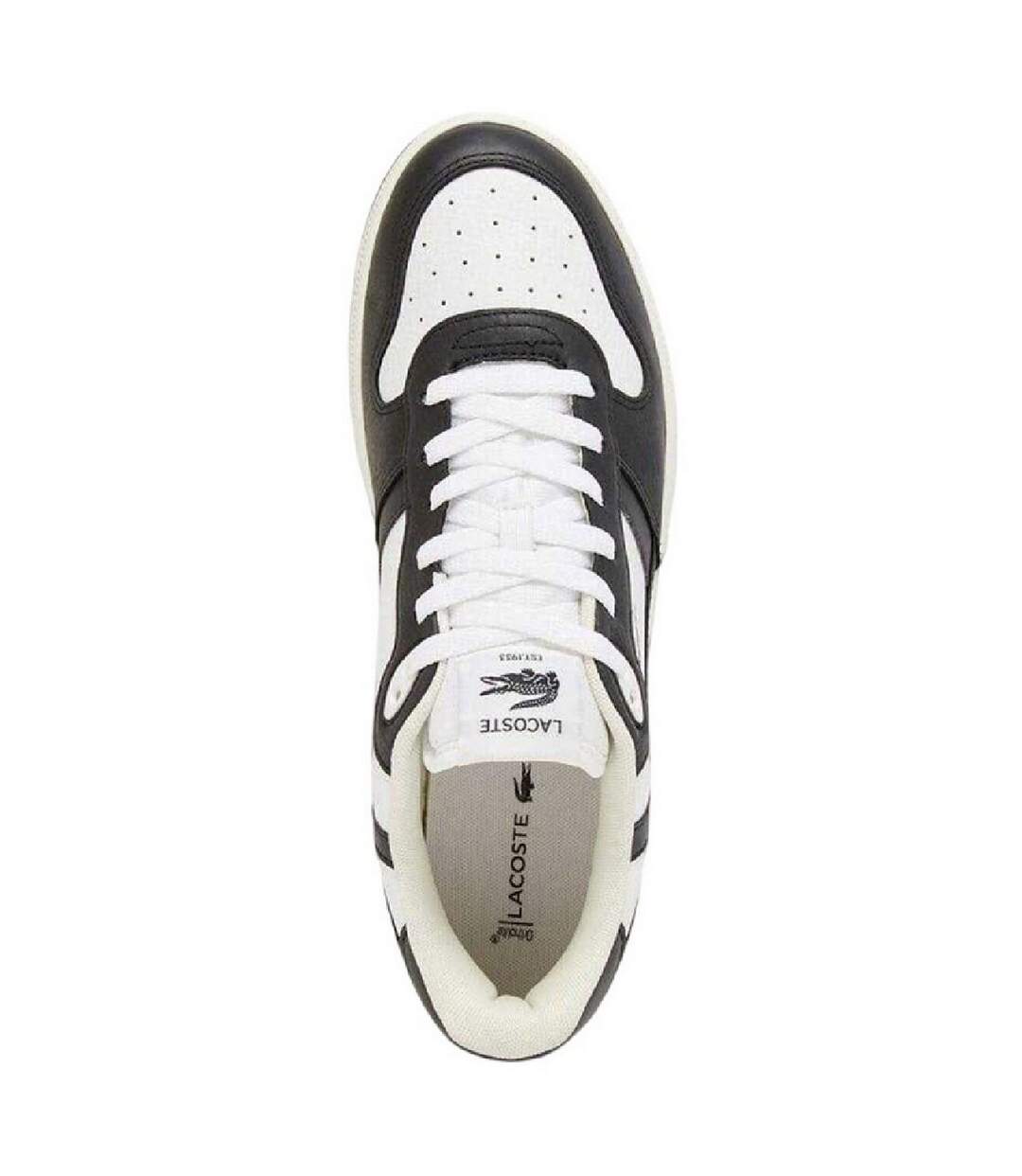 Baskets T-clip Homme Blanc Noir Lacoste-3