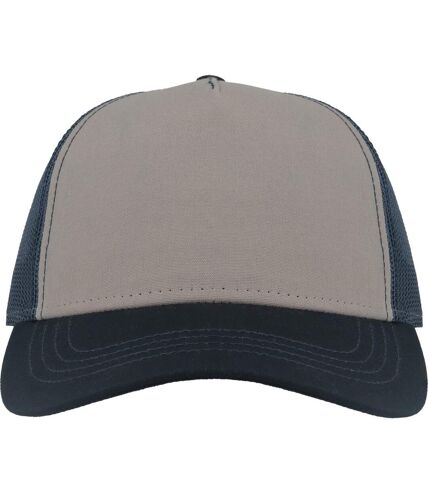 Casquette trucker rapper adulte gris / bleu marine Atlantis