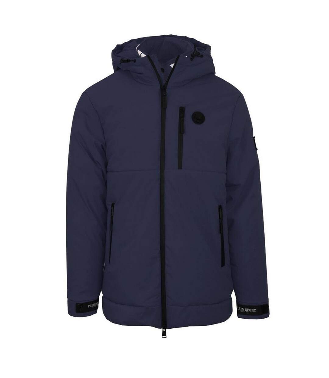 Doudoune Matelassée Motif/style Logo Dans Cercle Homme Bleu Marine Plein Sport-1