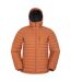 Mens henry ii extreme down filled padded jacket rust Mountain Warehouse