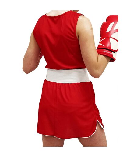 Short De Boxe Et Débardeur Femme Rouge BoxFit