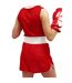 Short De Boxe Et Débardeur Femme Rouge BoxFit-4