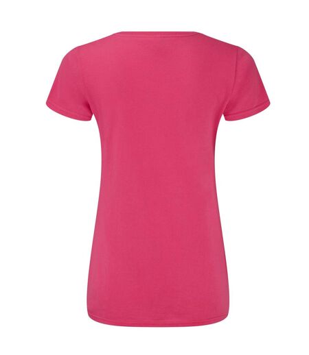 T-shirt Iconic Femme Fuchsia Fruit Of The Loom