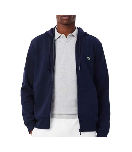 Sweat zippé marine homme lacoste zipped