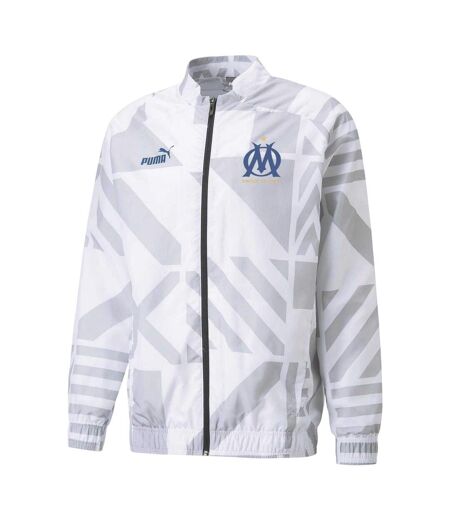 Mens Prematch Olympique De Marseille Fc Jacket White Puma
