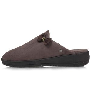 Pantoufles Mules Femme Isotoner – Velours Doux, Talon 3.7 Cm