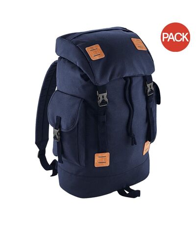 Lot de 2  Urban explorer sac à dos adulte unisexe taille unique bleu marine/fauve Bagbase