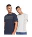 Pack of 2  Mens cramtar marl t-shirt  navy/gray Crosshatch